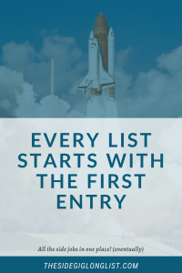 Every list starts with the first entry