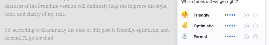 Grammarly Tone Detector
