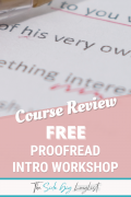 free proofread intro workshop
