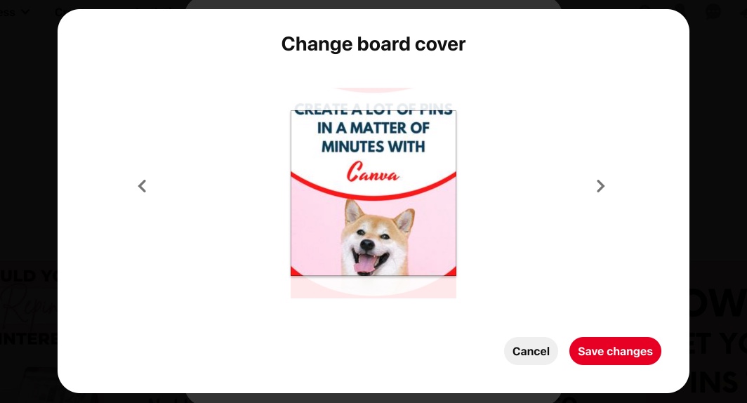 change board cover