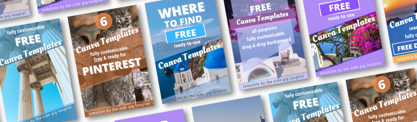 6 Free Canva Templates for Pinterest - The Side Gig Longlist