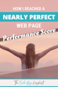 How I got an almost perfect web page performance score