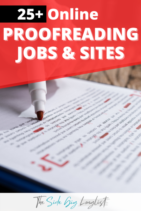 online proofreading jobs uk